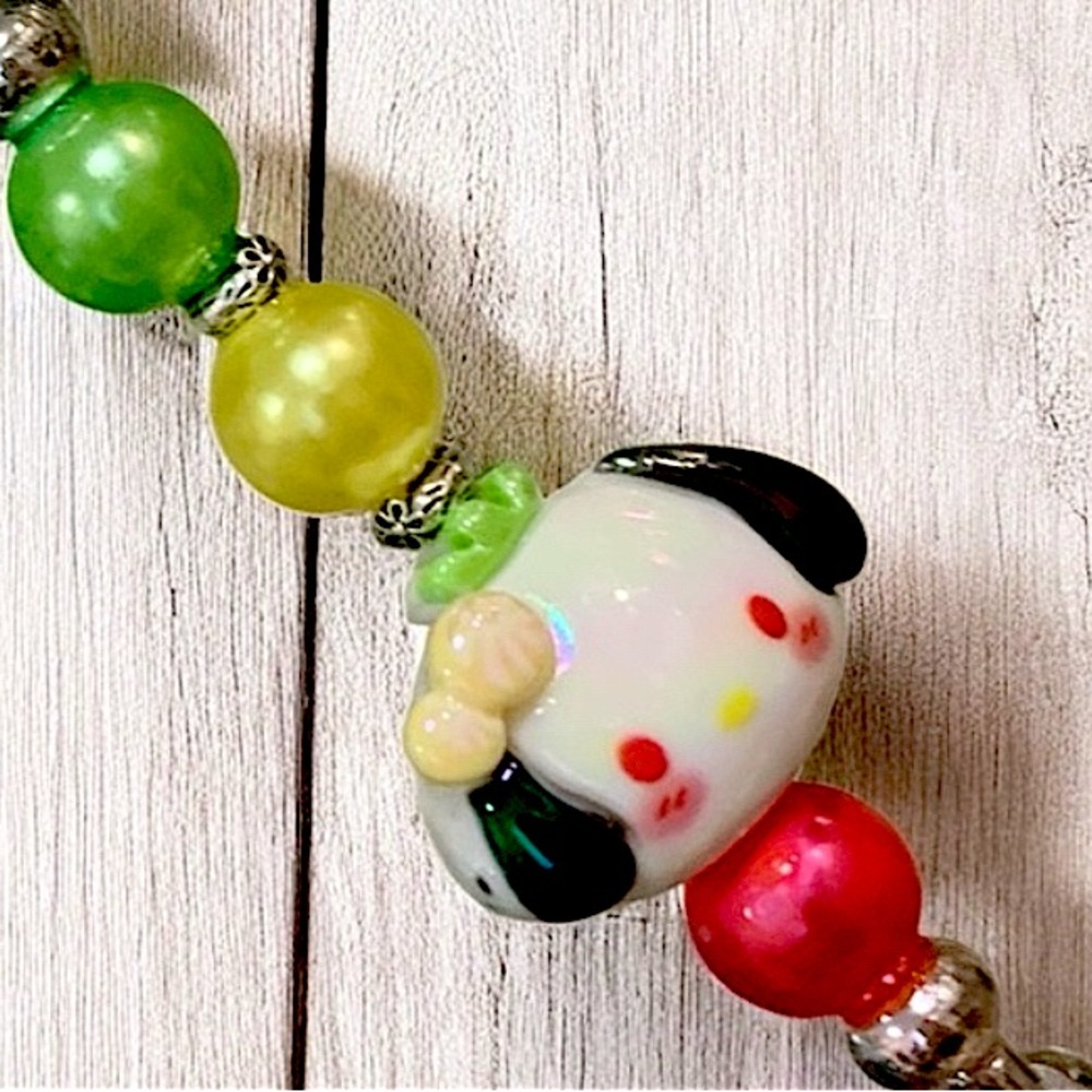 Pochaco Colorful Beaded Keychain, Bag, or Backpack charm. Hello Kitty family. - Picture 2 of 4